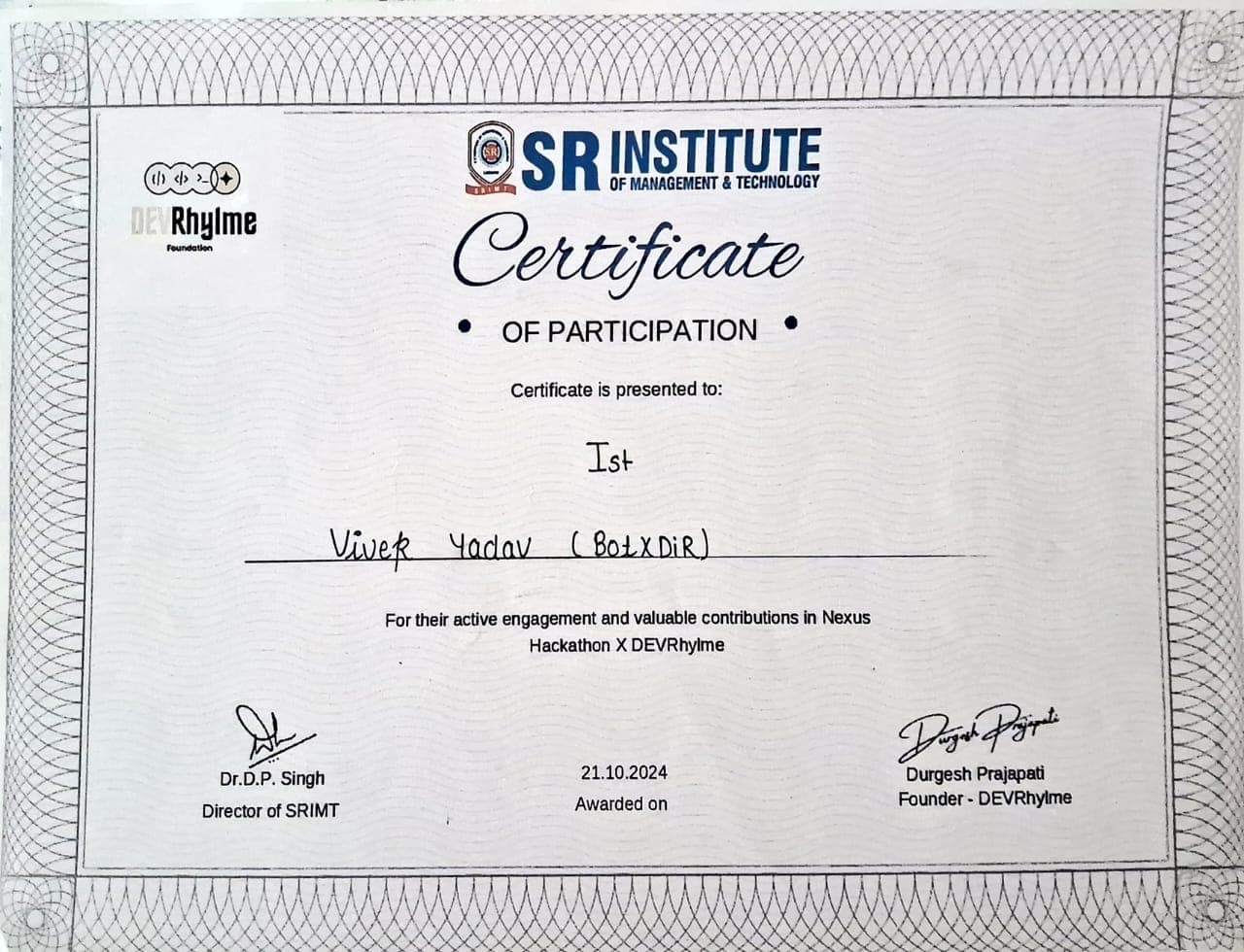 Hackathon - College Level